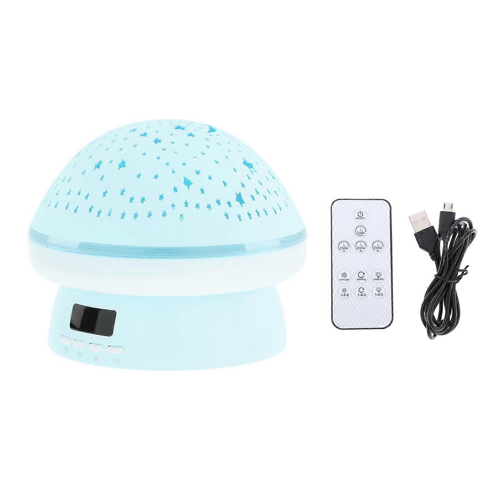 LED Projector Light USB Starry Ocean Projection Lamp Party Room Decor Blue