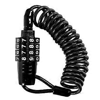 Portable Bike Lock 4-Digit Combination Anti-Theft Helmets Lock High Security Cable Lock for Helmets, Luggages,Backpack