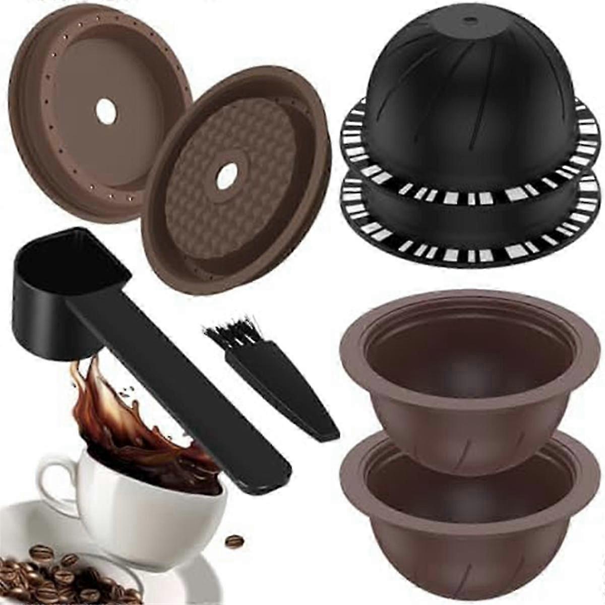 4Pcs Reusable CoffeeCapsules for Machine for ENV135 Coffee Machine