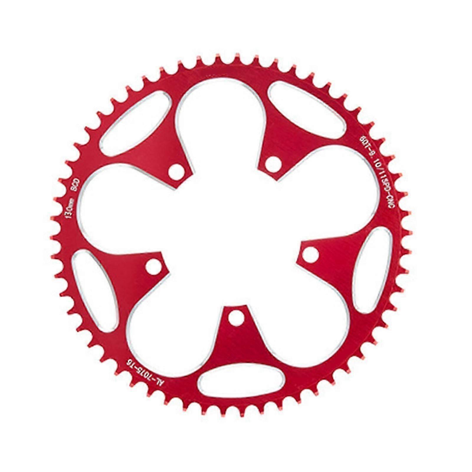 Chainring Direct Mounted Mountain Bike 5 Screws Round Chainring 110bcd/130bcd Narrow Wide Chainring For Bikes Crankset 130bcd Red