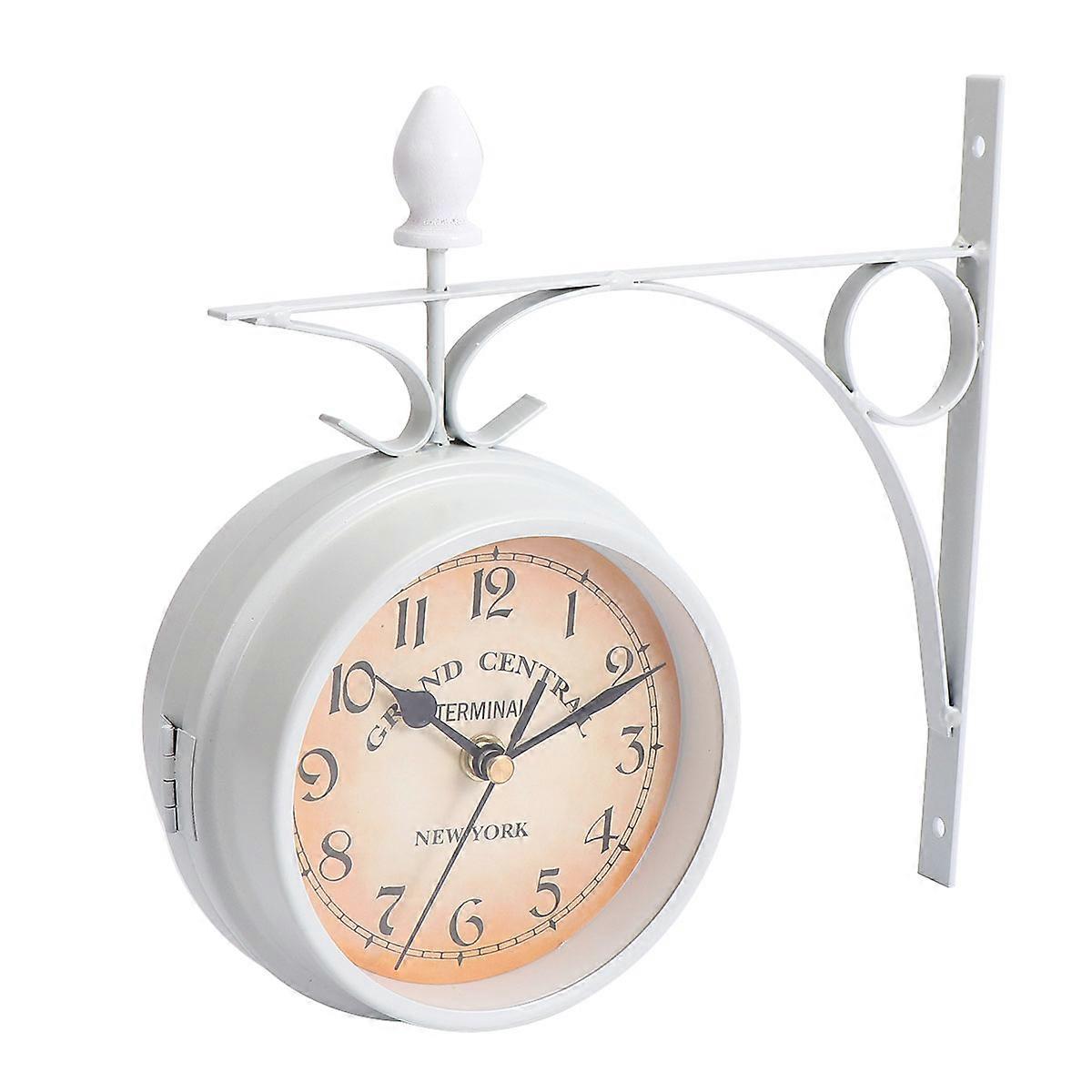 Classic Double Sided Wall Clock with Retro Appeal for Modern Settings