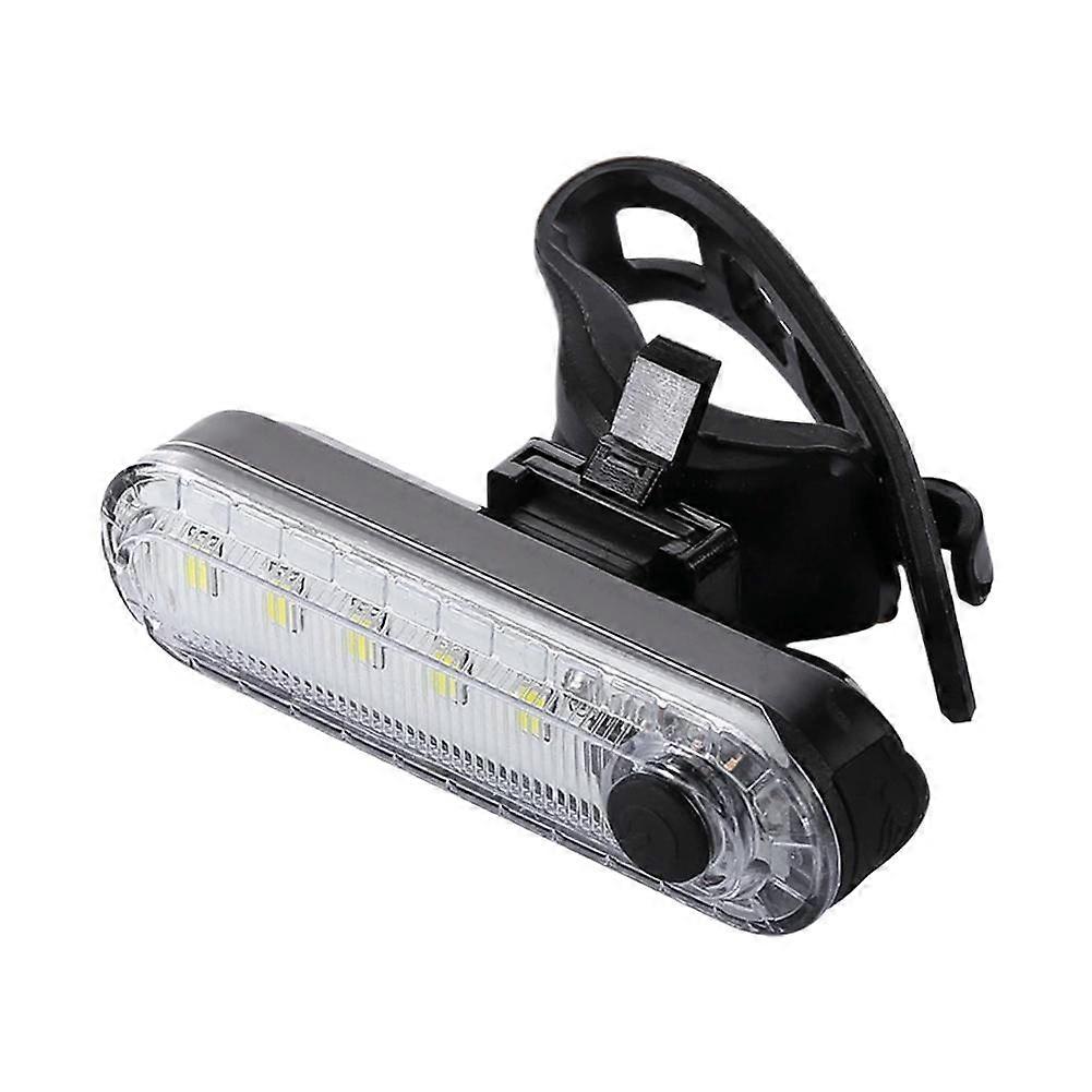 Bag white (B)$Motorcycle bicycle taillight outdoor riding USB charging COB high brightness safety warning light riding accessories