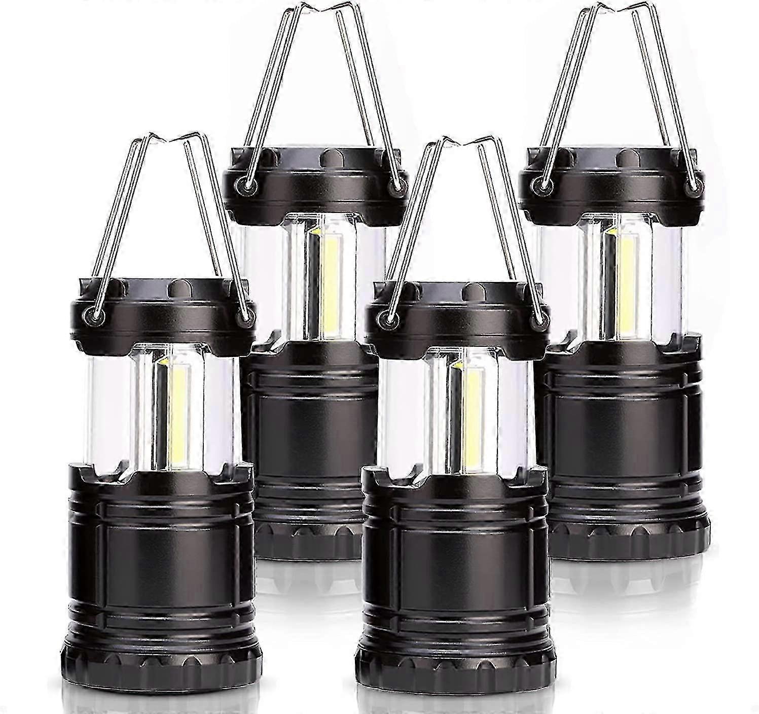 Portable LED Camping Light with Foldable Hook, Waterproof, Battery Powered for Hurricane, Emergency, Home Use