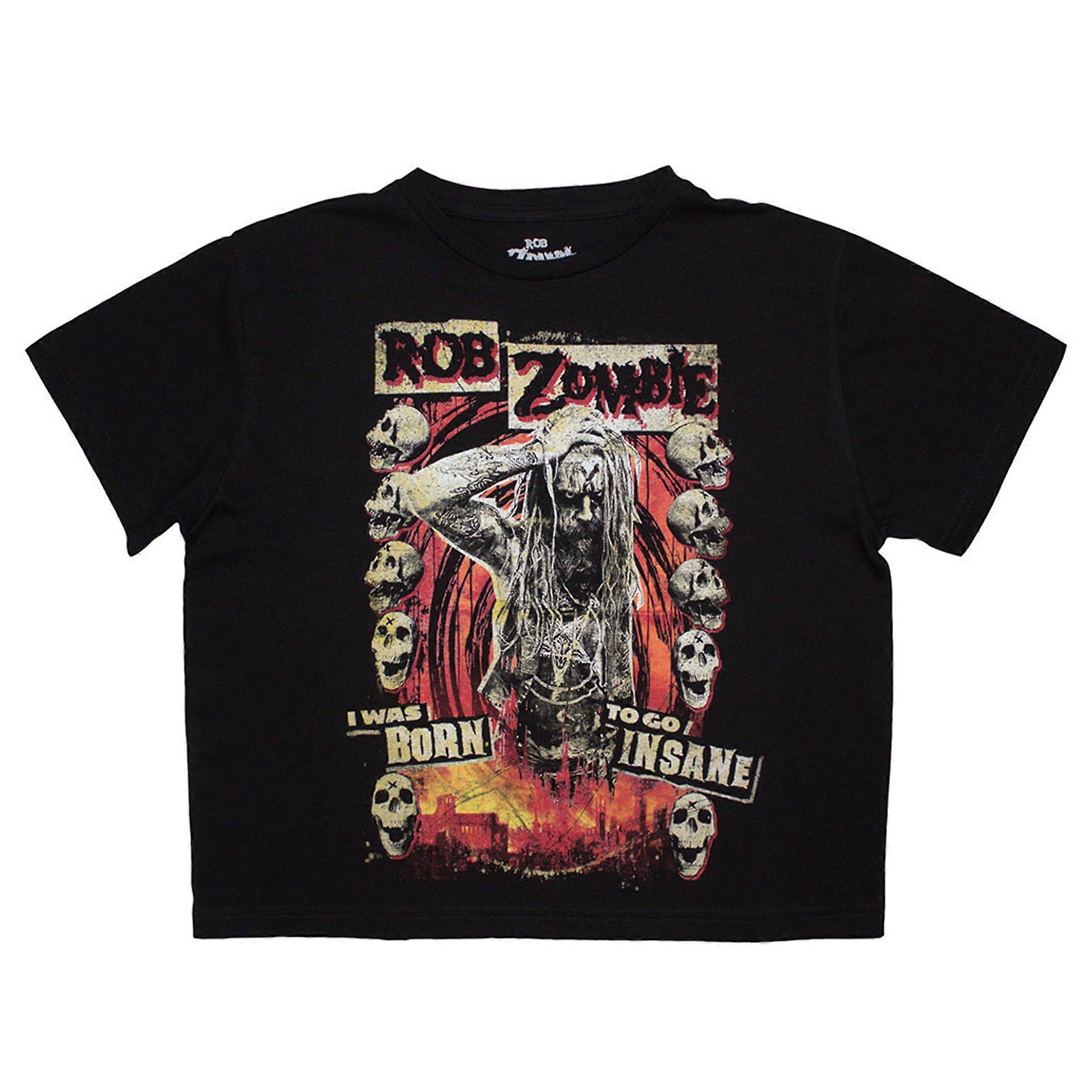 Rob Zombie Born To Go Insane Crop Top