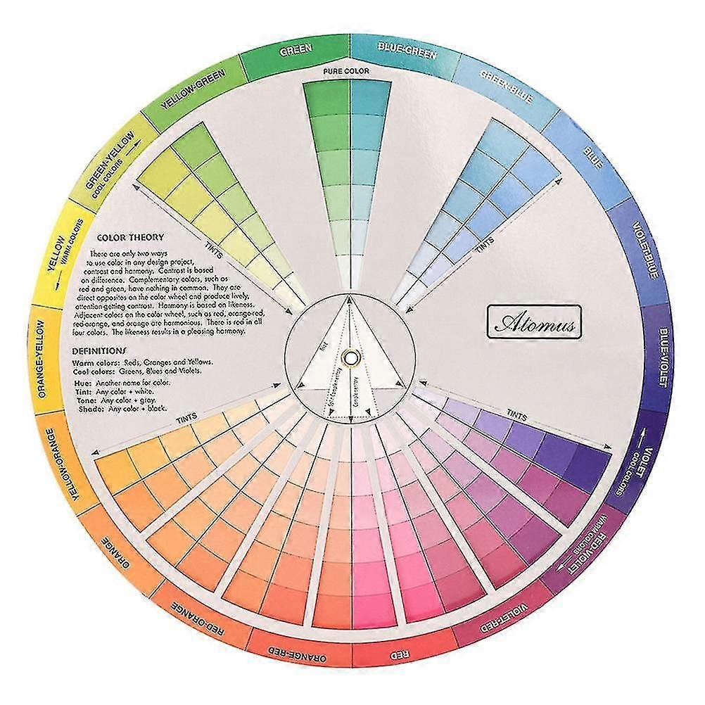 Portable Color Wheel for Artists & Fashion Design - Pocket Spectrum Chart Tool