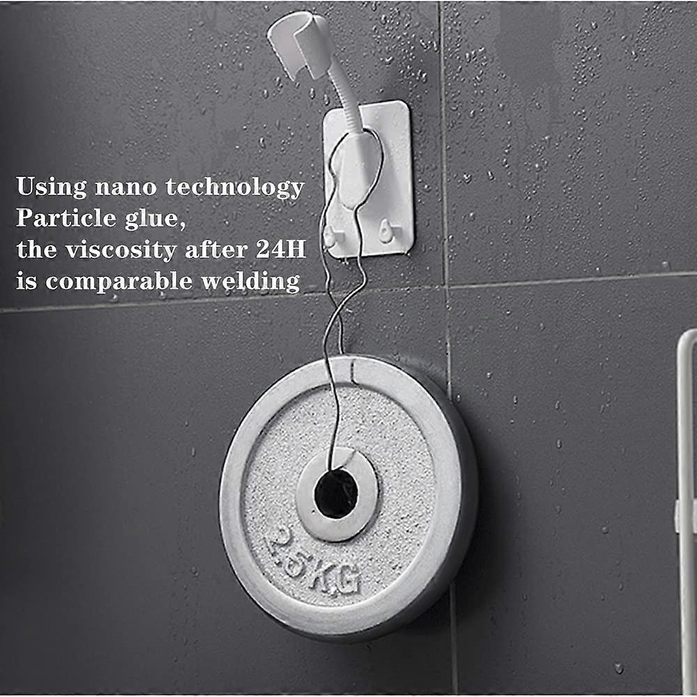 3 PCS Shower Head Holder Adjustable Shower Head Handheld Shower Bracket for Bathroom Paste-Type Shower Bracket