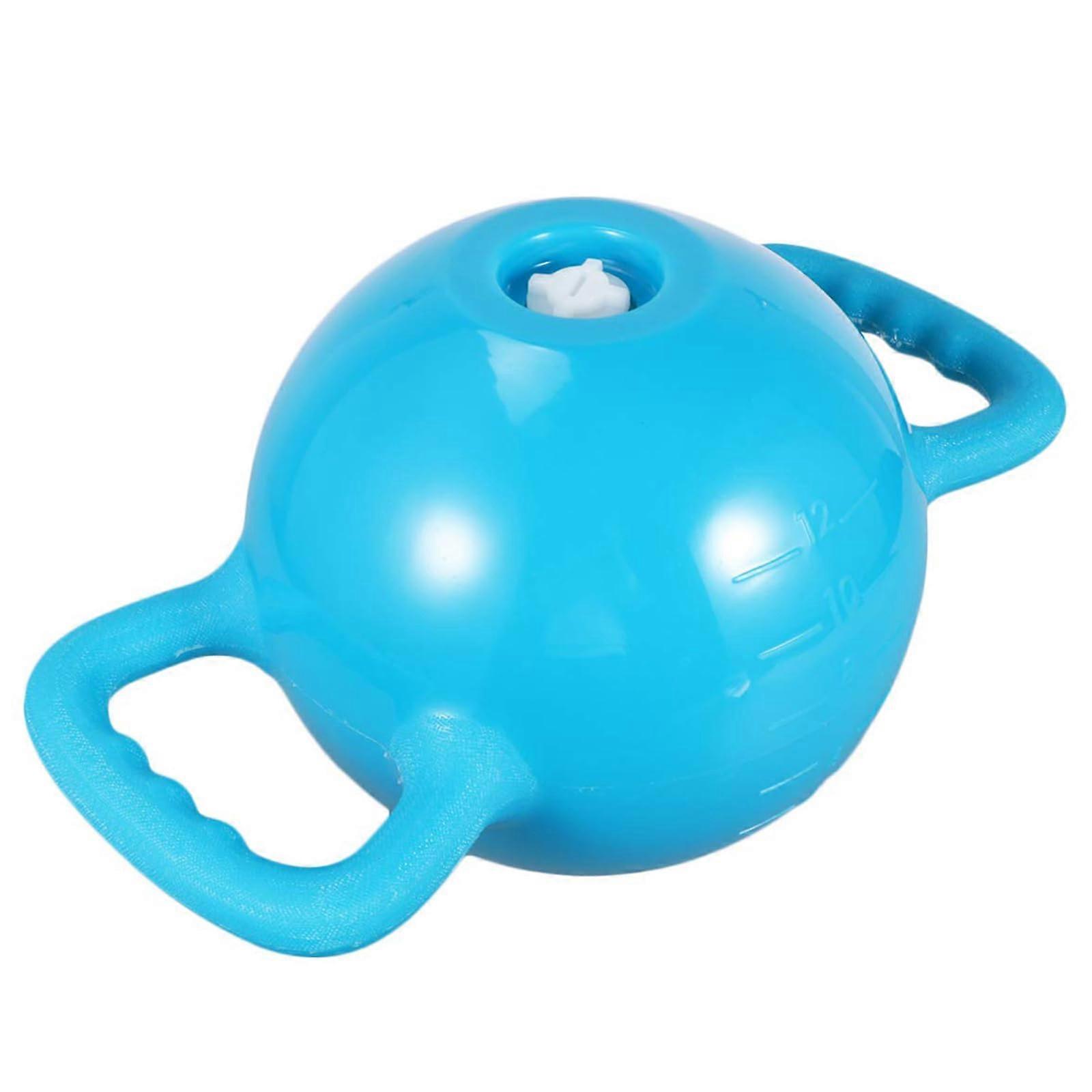 Water Enriched Kettlebell for Women, 6 kg, Adjustable Weight, Blue