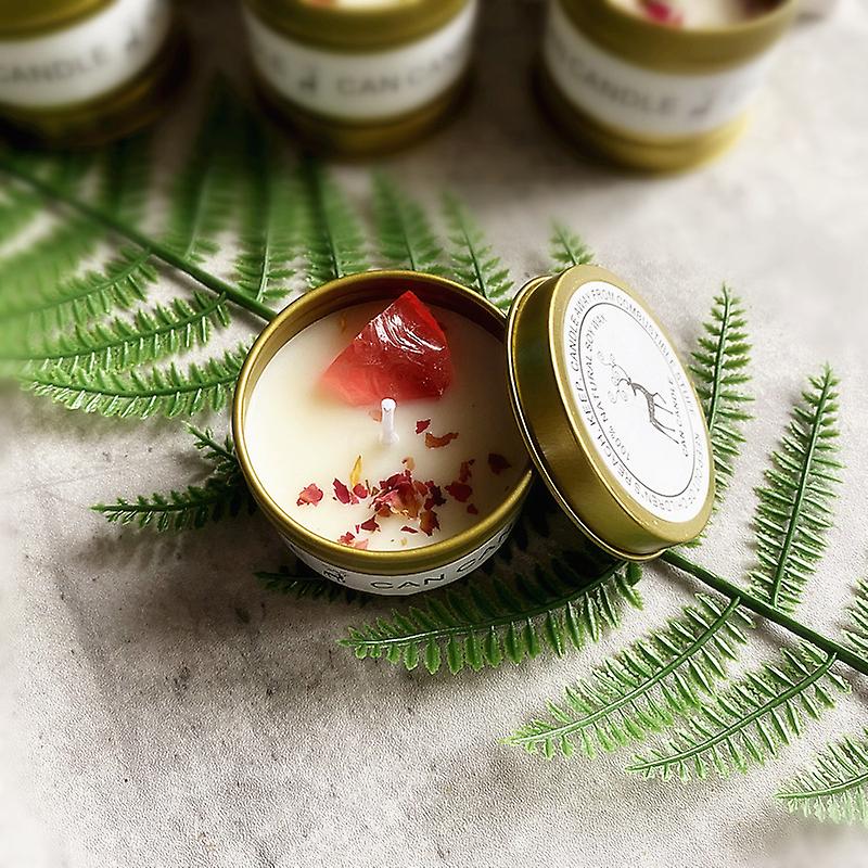 Aromatherapy Candles Crystal Stonedried Flower Scented Wax Smokeless Candle