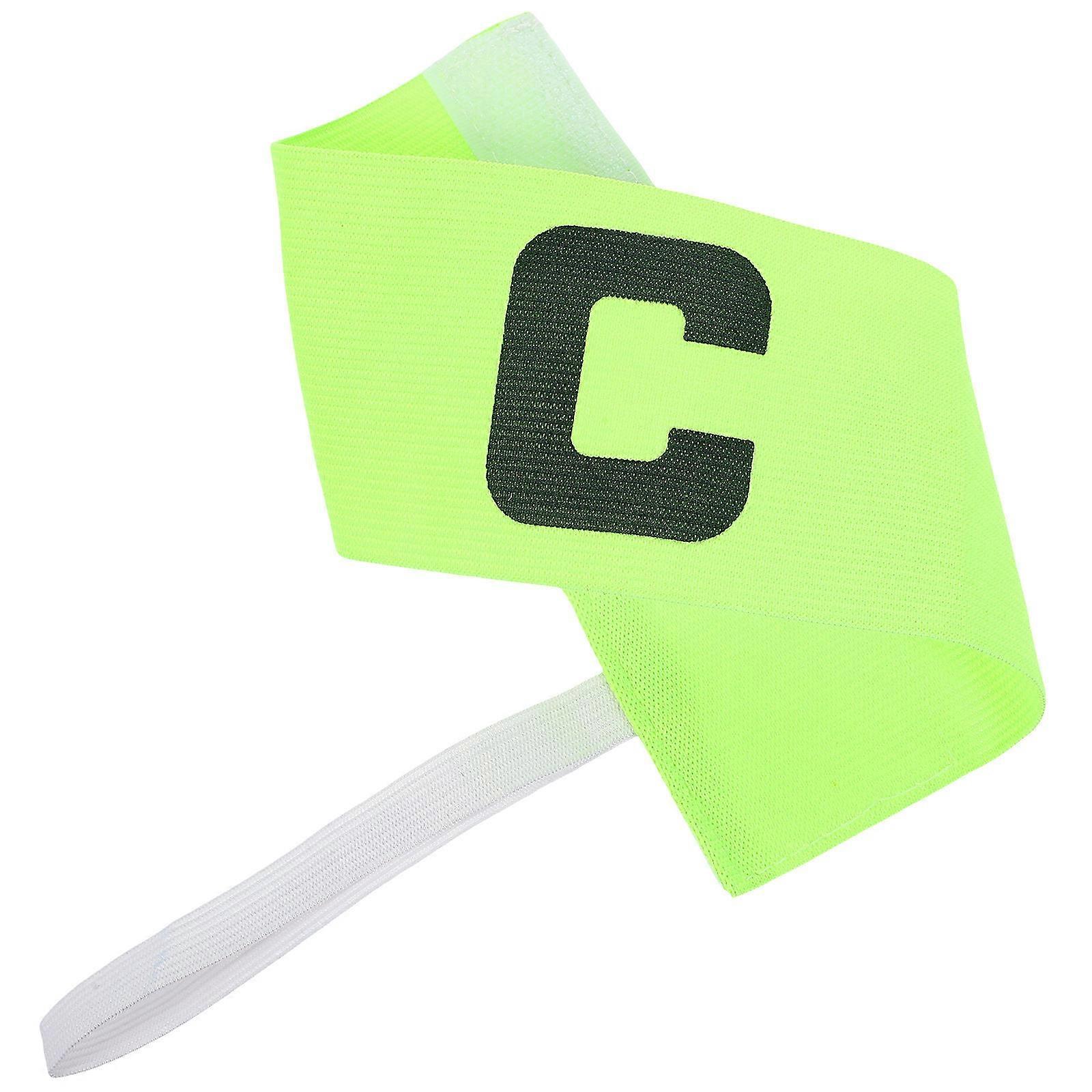 Soccer Captain Armband for Sports Use Green Nylon Football Team Leader Band