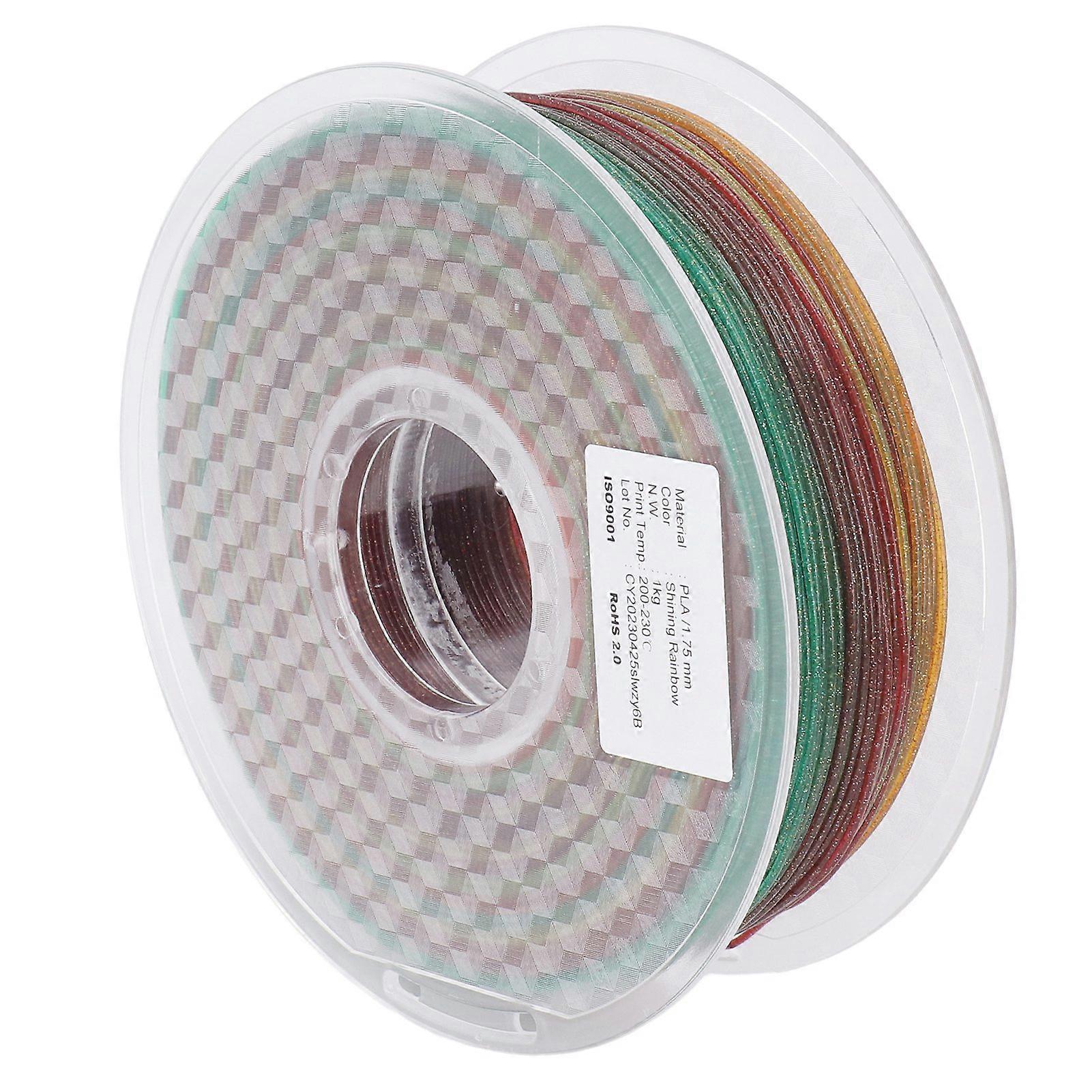 3D Printer Filament 1.75mm Multi Colour Silk PLA Filament Bundle High Transparency Good Toughness Refill Filament 