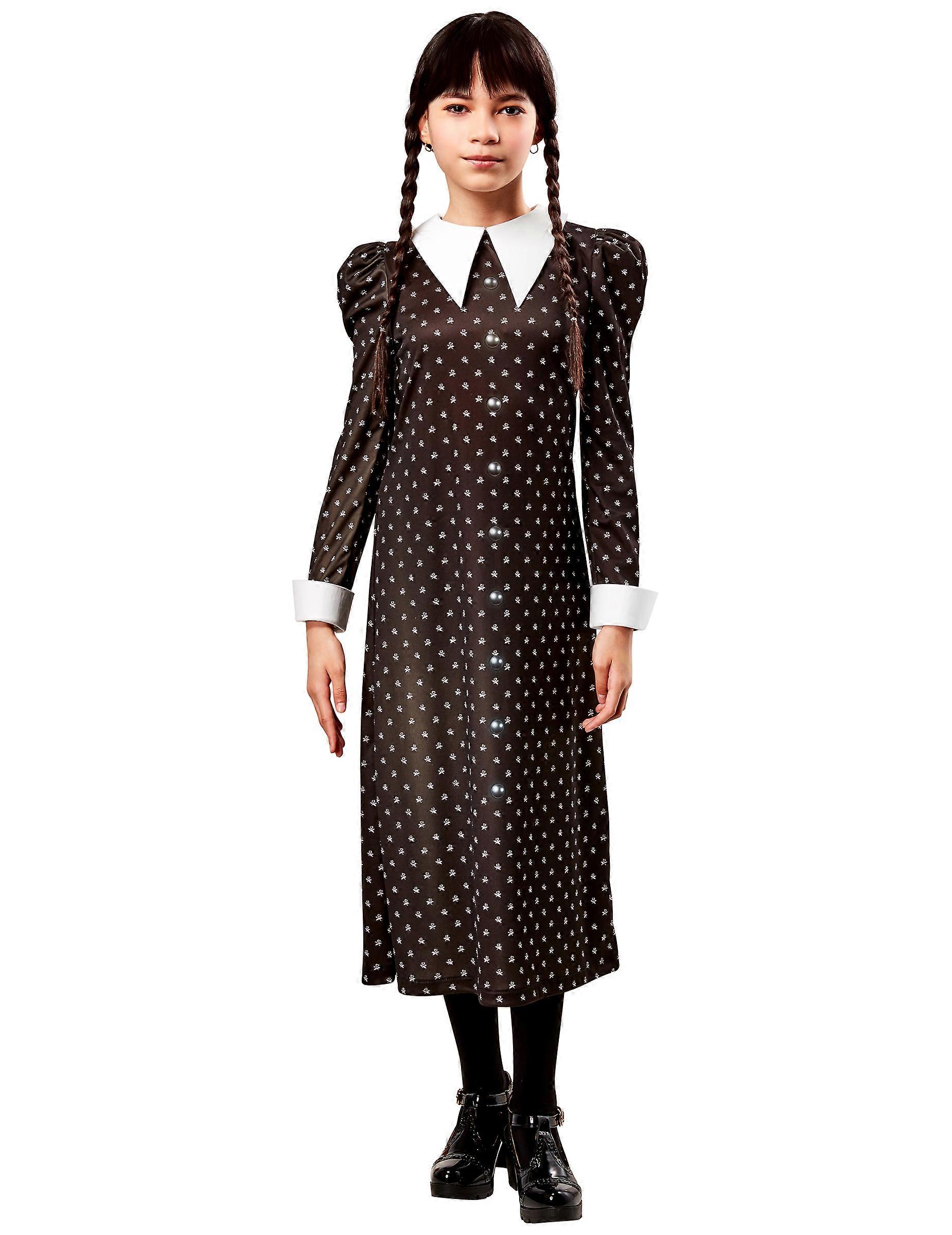 Classic Wednesday Addams Child Costume