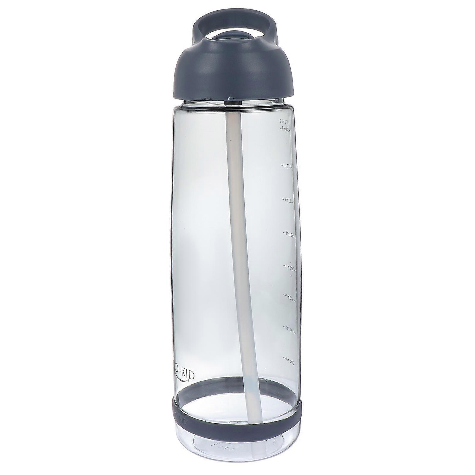 Water Bottle Large Capacity For Sports And Running Blue 8.2X8.2X28CM With Straw And Handle Design 1Pack
