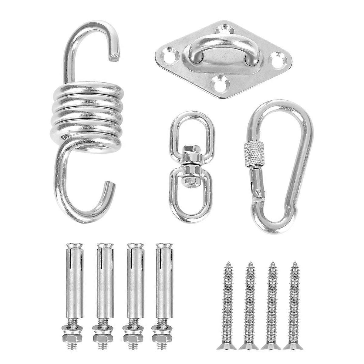 Hanging Chair Hook Heavy Duty Swing Hammock Hooks Silver 12.00x8.00x5.00CM 360 Degree Rotation 1 Set