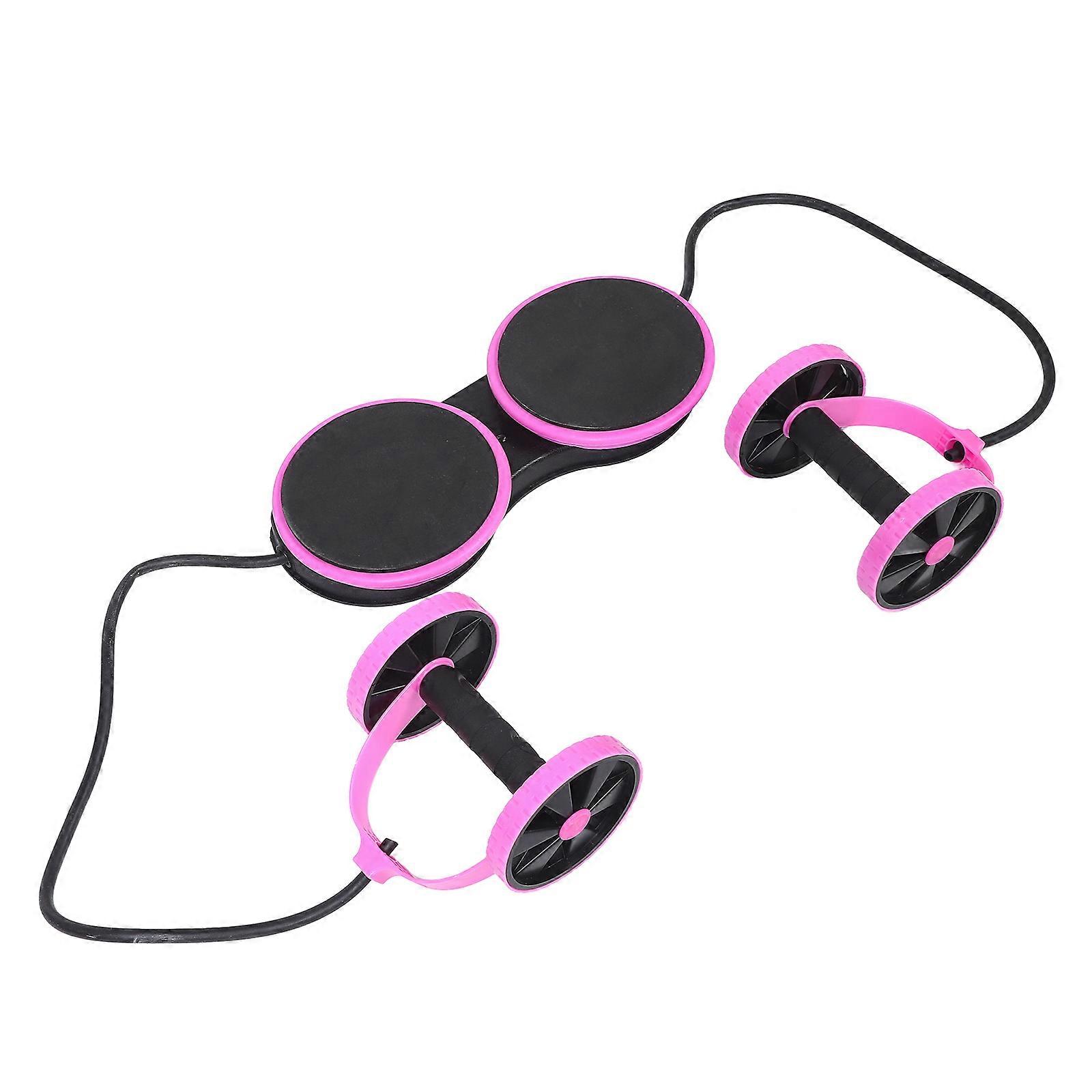Abdominal Exercise Machine Ab Wheel Pink 12x40Cm Resistance Training 1Pack