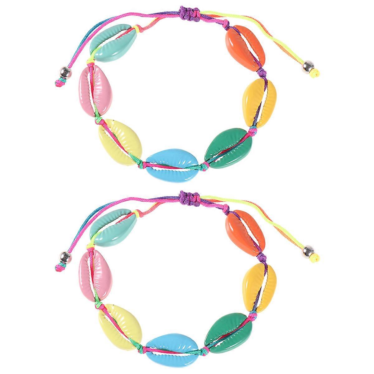 Colorful Woven Shell Bracelet Set for Women – Elegant Handcrafted Jewelry for Birthdays, Anniversaries, and Special Occasions