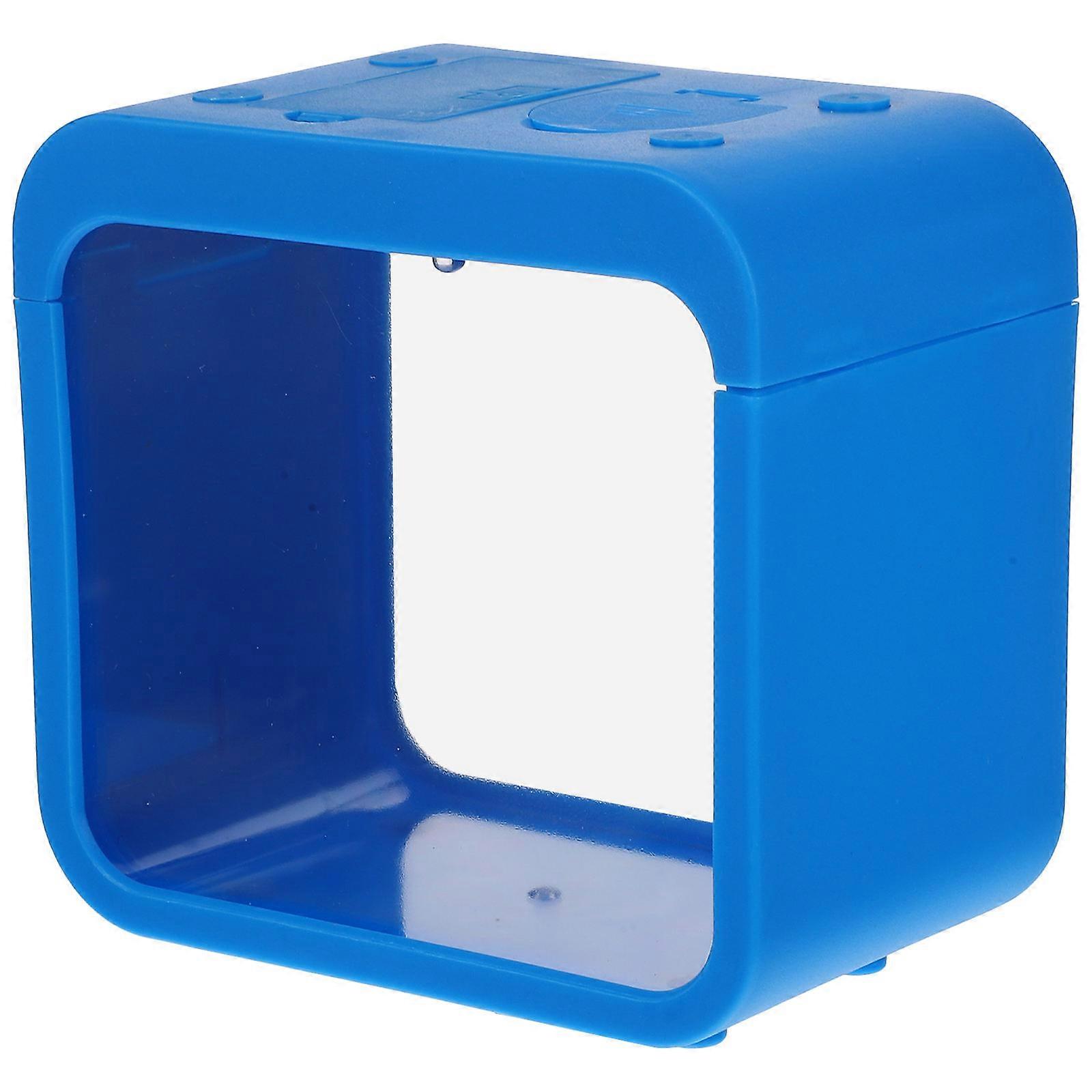 Mini Fish Tank with Color Changing Light, Transparent Betta Breeding Box, Compact Aquarium for Easy Monitoring and Cleaning, Small Ecological