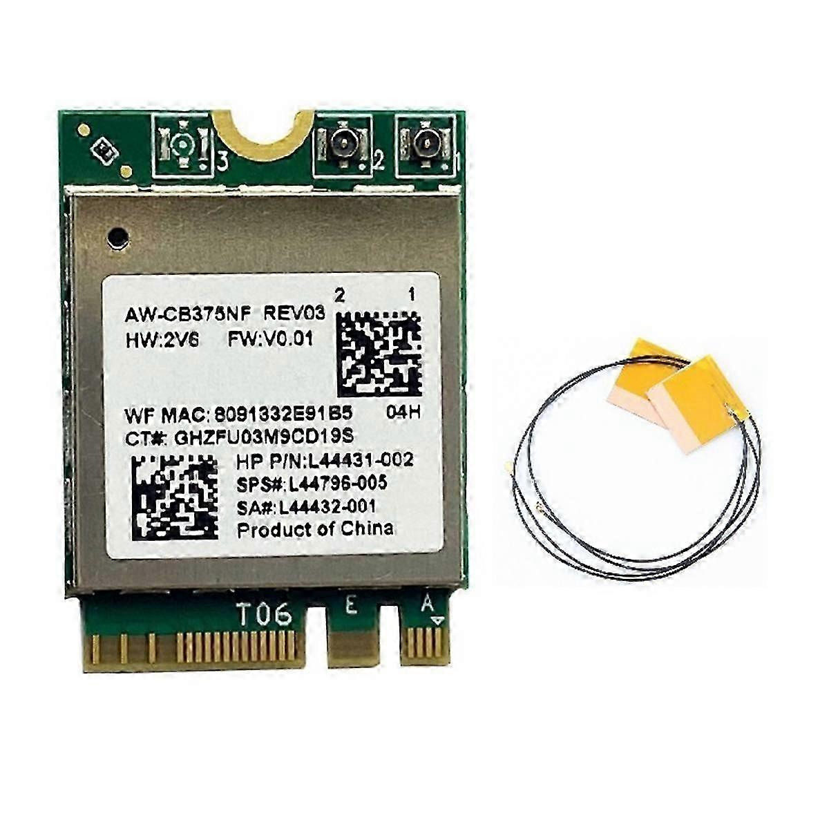 RTL8822CE WiFi Card 2.4G/5G Dual Band Gigabit Internal Wireless Network Card NGFF M.2 Wifi Bluetooth 5.1 Network Card