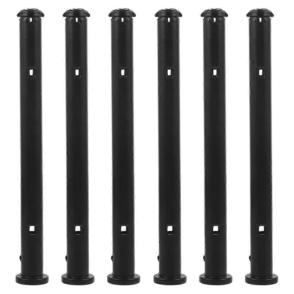 Trash Can Lid Hinge Pins Secure Lid Attachment Trash Bin Outdoor Use Black 22.00X2.50X2.50CM 6Pcs