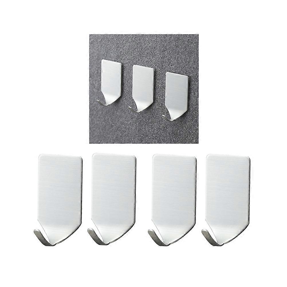 Kitchen Wall Hooks Waterproof And Rustproof Hanging Hooks 8Pack Tiny Hook 304 Stainless Steel Self Adhesive