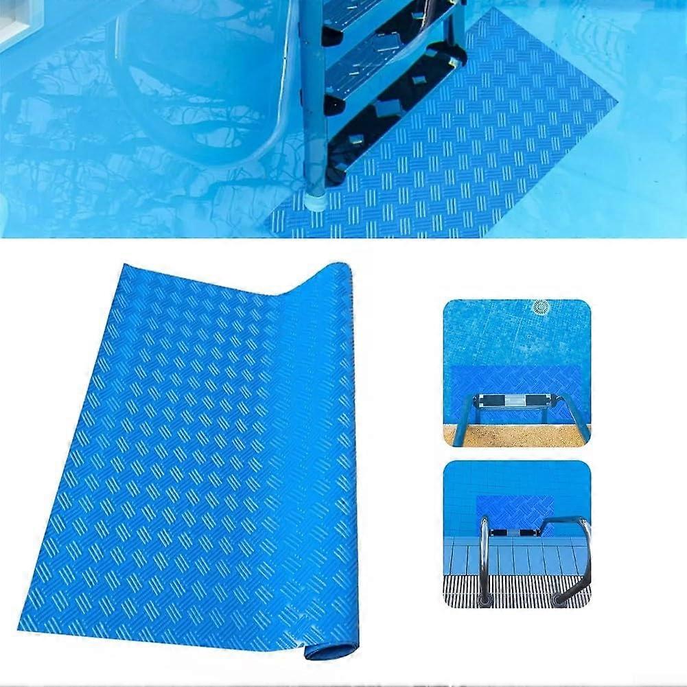 Swimming Pool Ladder Mat, NonSlip Swimming Pool Ladder Mat, Pool Safety Ladder, Step Mat, for Above Ground and Indoor Pools (90 x 40 cm) 9040cm