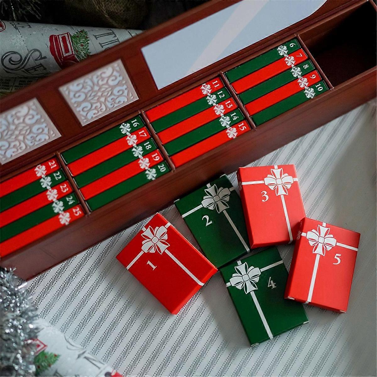2Pack مصغرة كتاب زخرفة المجيء التقويم ، عيد الميلاد المجيء التقويم