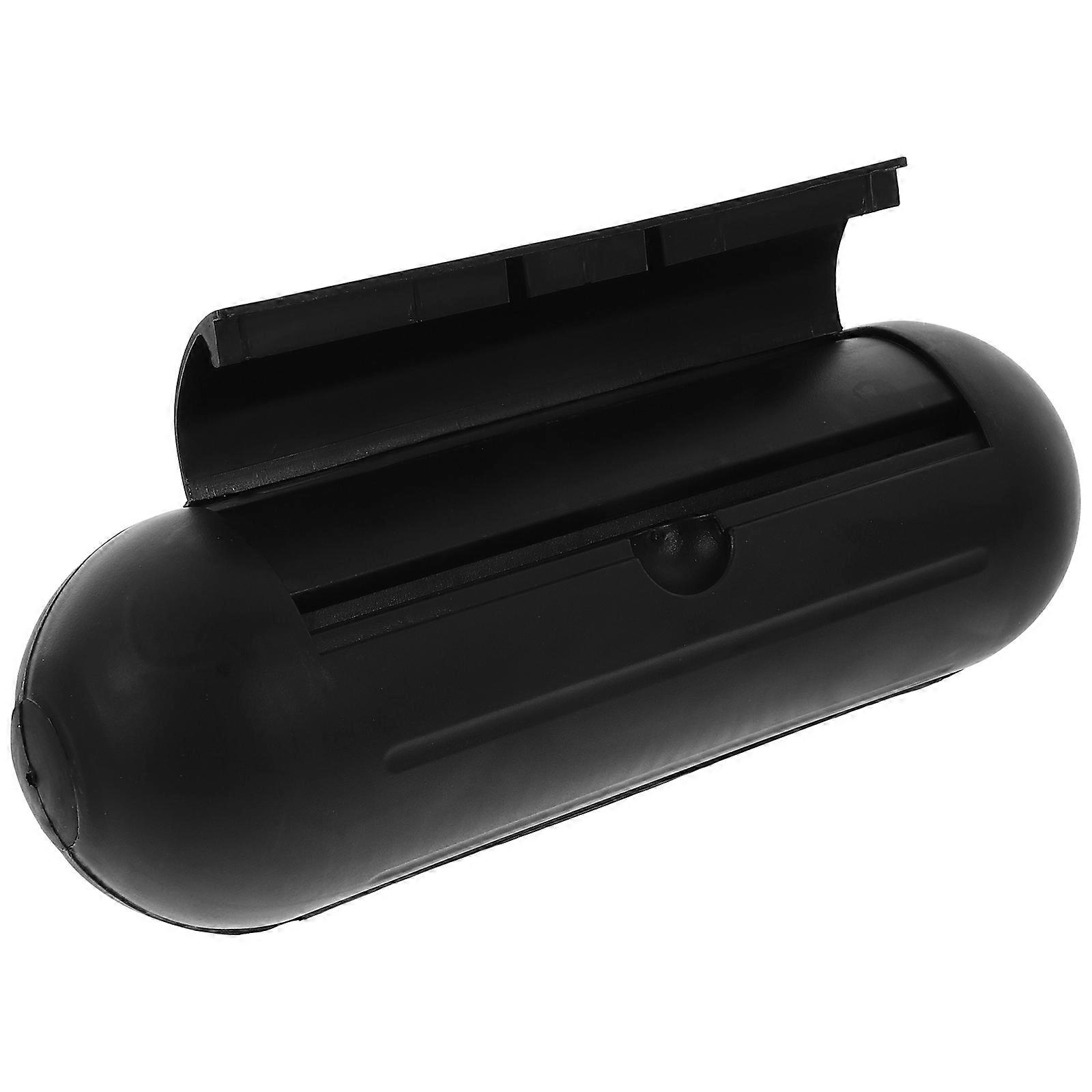 Outdoor Electrical Plug Cover Rectangular Shape Protect Equipment Black 21X6.5cm 1Set