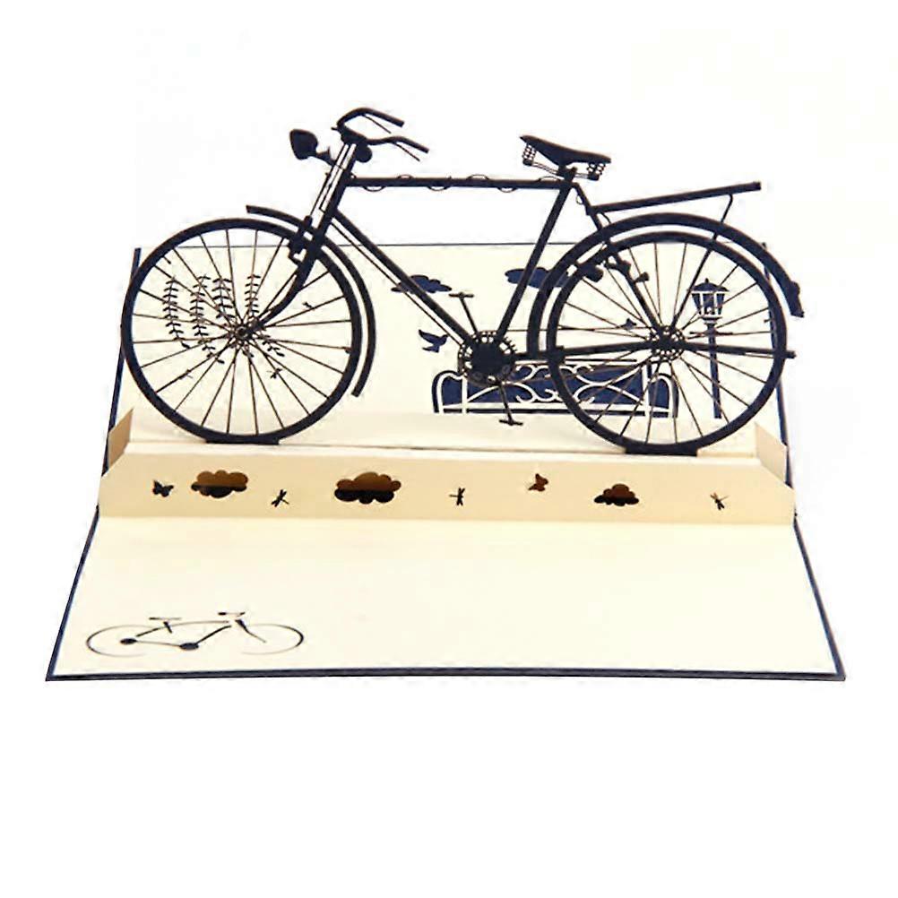 Retro Bike Father's Day Greeting Card – Creative & Vivid Design for Memorable Wishes and Invitations
