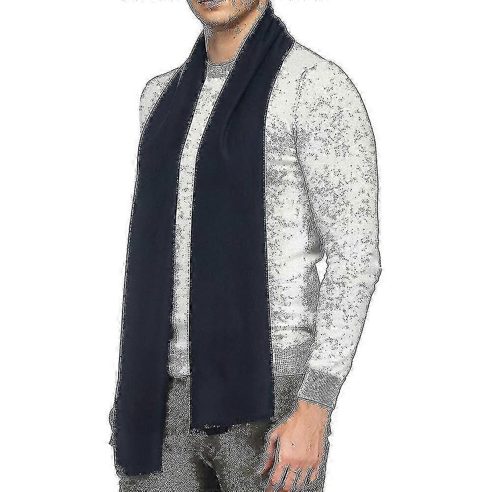 Écharpe en cachemire épais pour hommes écharpe en laine douce chaude, hiver automne chaud