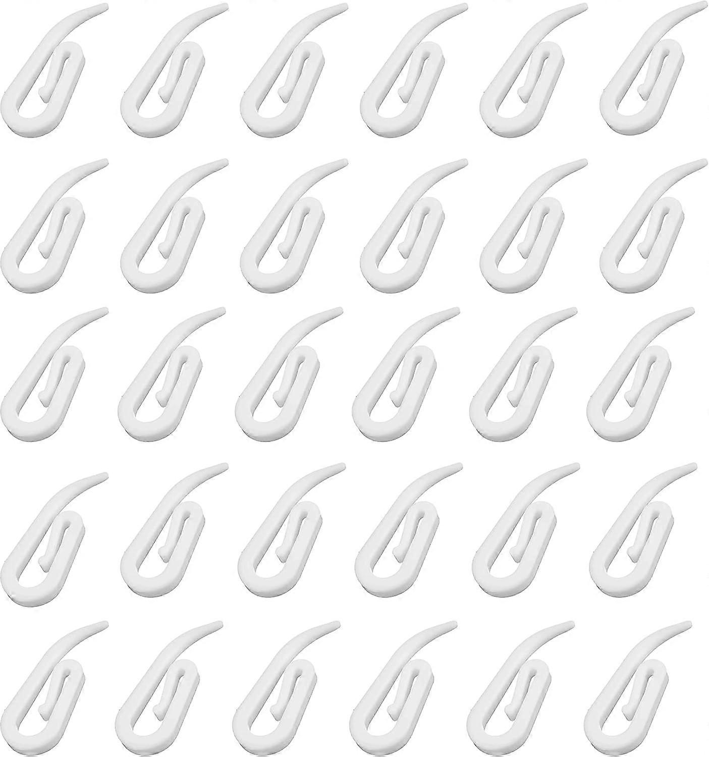 100pcs Curtain Rod Hooks Plastic Curtain Clips