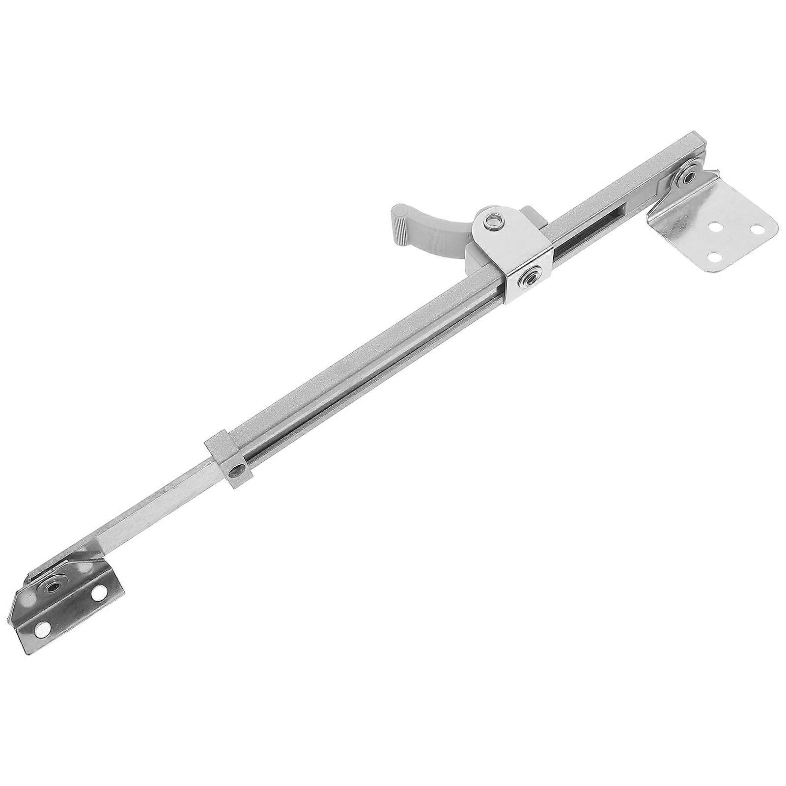 Adjustable Window Stay Telescopic Support Rod For Office Use Windproof Silver 24.20X4.20X1.70CM 1Pack