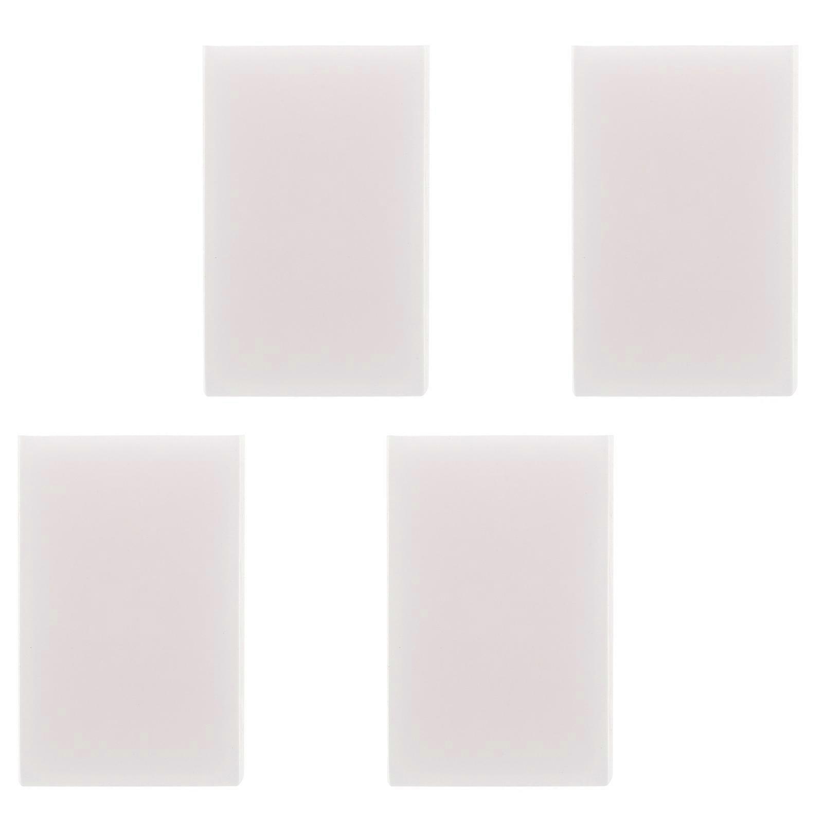 TPR Rubber Blocks Set for DIY Crafts 4 Pieces White Color Easy to Carve