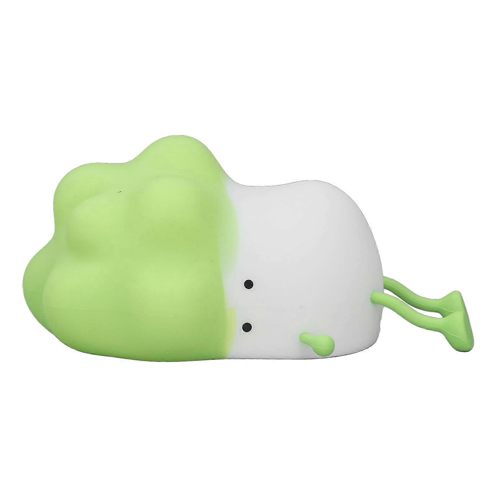 Rechargeable Silicone LED Lamp with Touch Sensor, 3 Lighting Modes, Ideal for Bedroom, Green Color