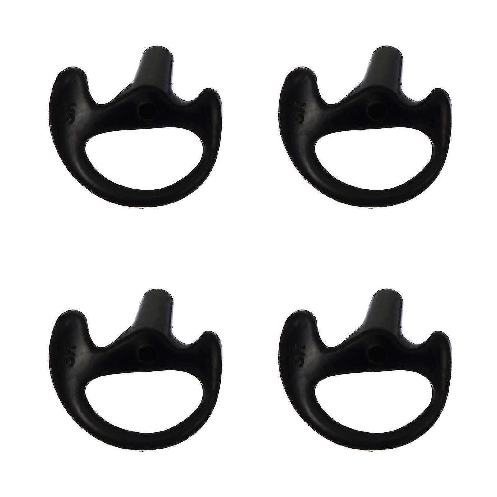 2 Pairs Ear Mold for Walkie Talkie Headset Earpiece Insert Eearmold Replacement（2.2x2cm，Black）