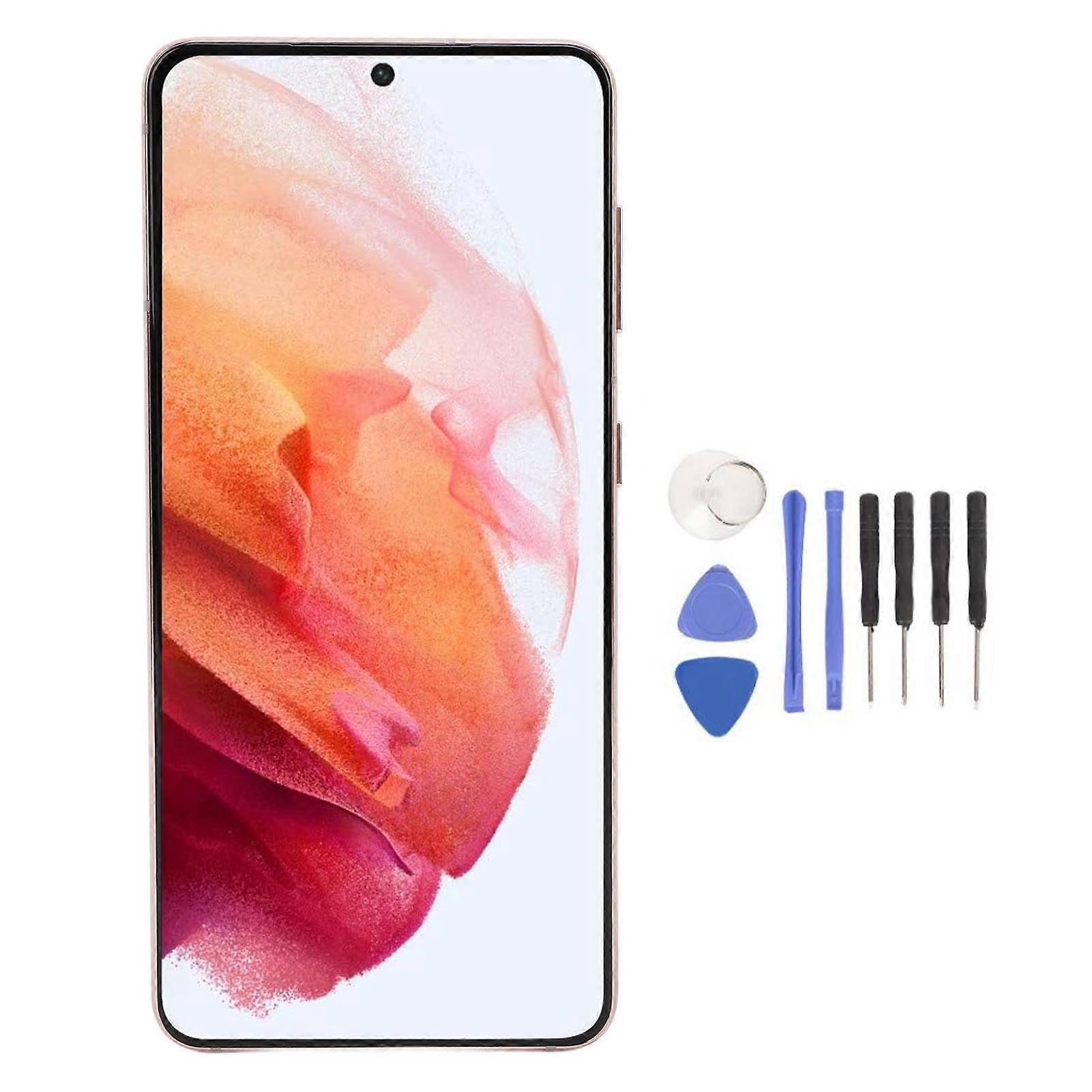 Rose Gold Galaxy S21 5G LCD Screen Replacement with Frame & Toolkit - 6.2" Display