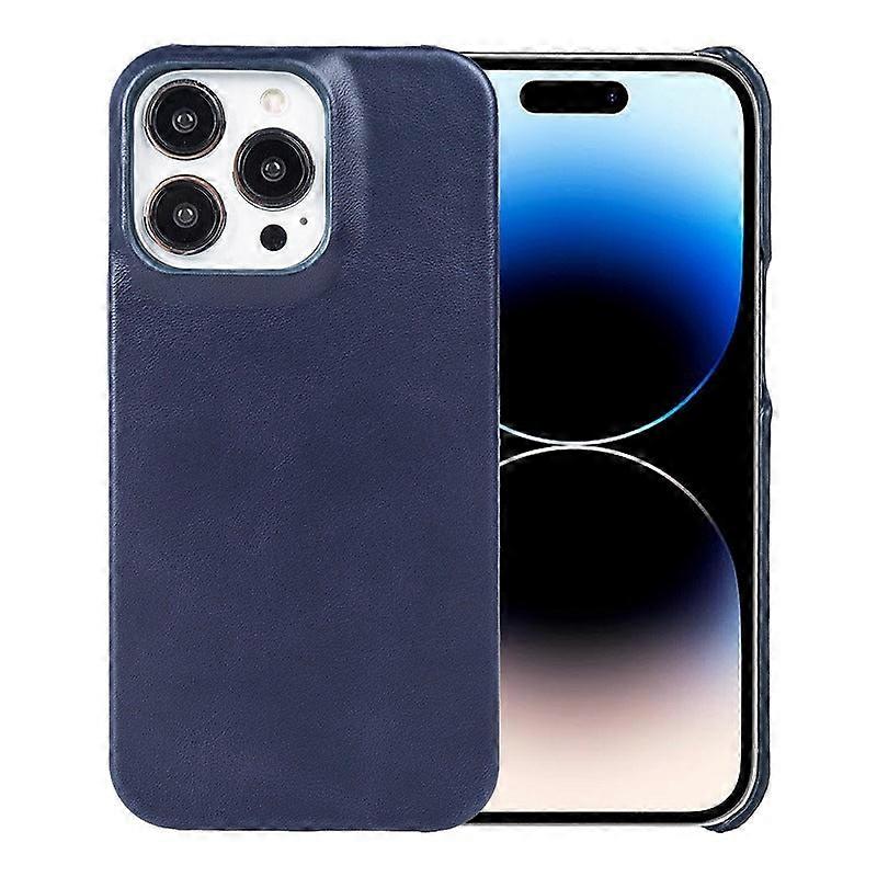 Case For Iphone 13 Blue Leather No3581