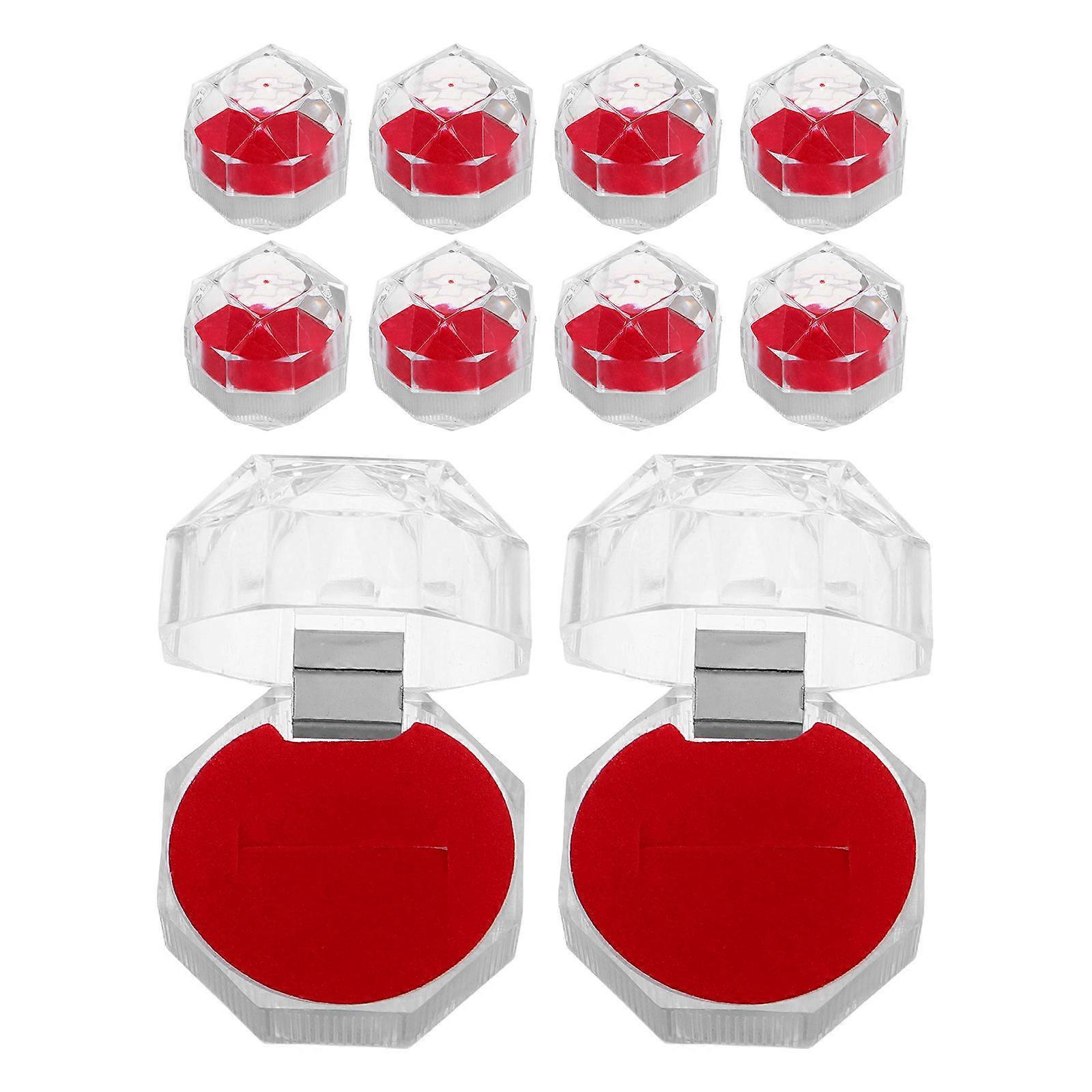 Here's a polished and professional product description based on your input:

   

**20pcs Jewelry Box with Lid – Transparent Small Organizer for