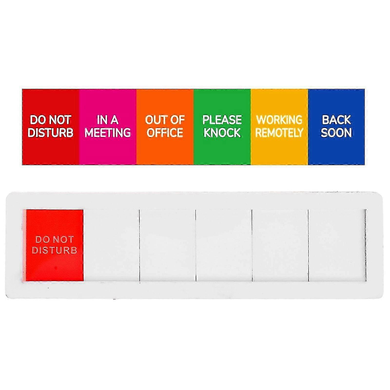 Office Door Sign Do Not Disturb/Please Knock/In Meeting Door Hanger Alternative Privacy Signs