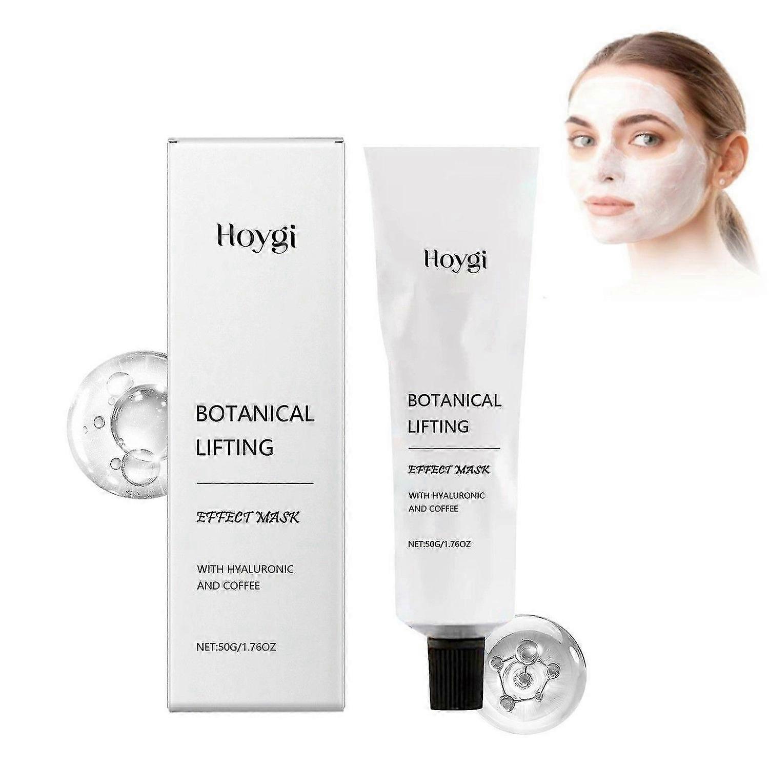 Botanical Lifting Face Mask, Hydrating & Moisturising Mask with Hyaluronic & Centella Asiatica, Firming, Soothing, Reduces Wrinkles, Fine Lines, 50g