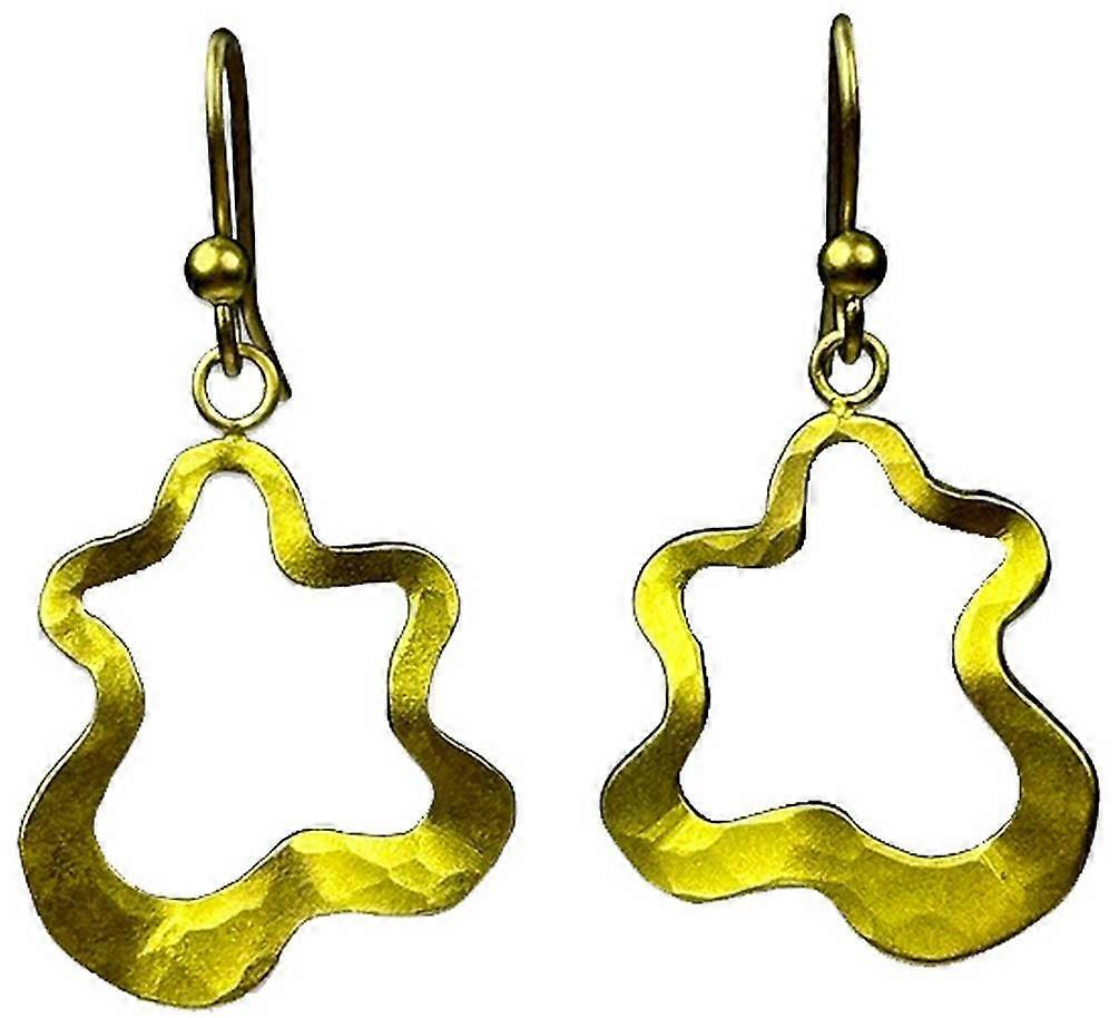 Ti2 Titanium Splat Drop Earrings - Yellow
