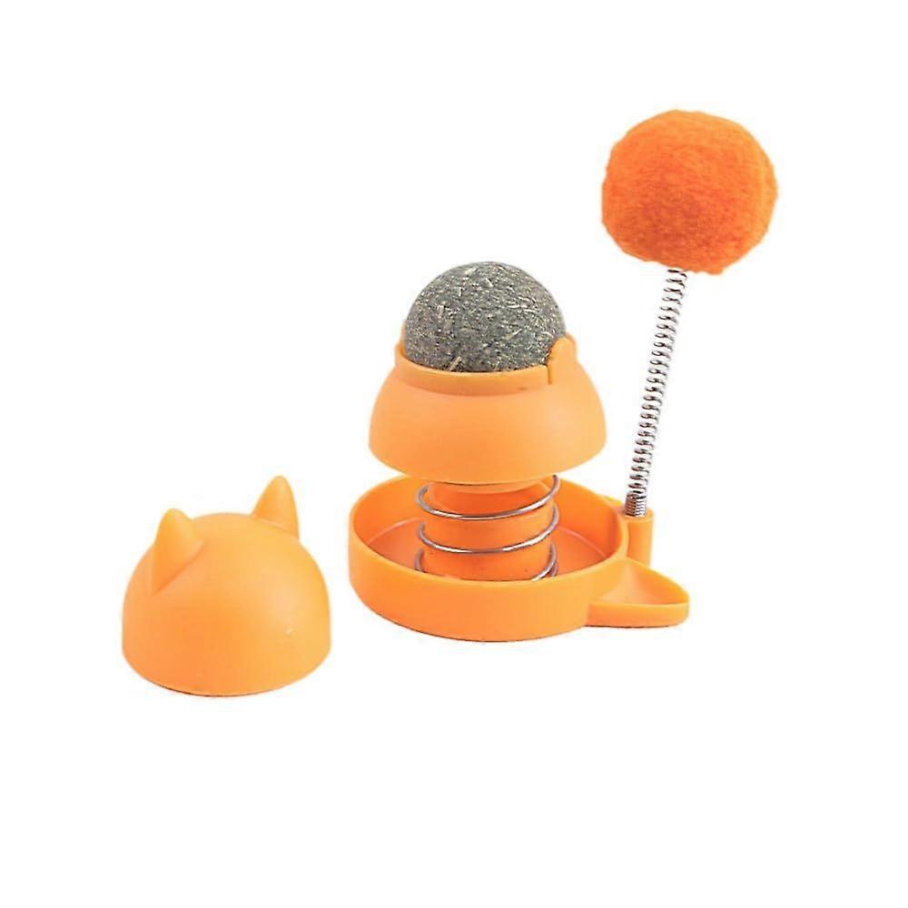 Cat Toy Feather Ball with Catnip, Interactive Jumping Ball, Durable Indoor Chew Toy for Boredom Relief and Exercise