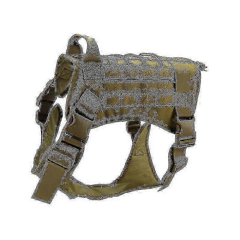Imbracatura tattica regolabile per cani con maniglia, nylon 1000D, imbracatura per animali domestici da esterno impermeabile con fascia toracica