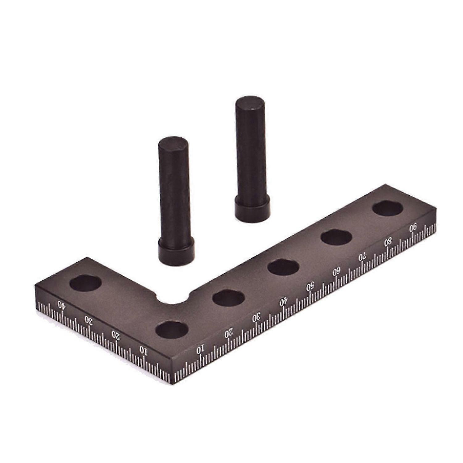 Metric L Shape Measuring Ruler 90 Degree Angle Square Aluminum Alloy Woodworking Scriber Tool TN0619