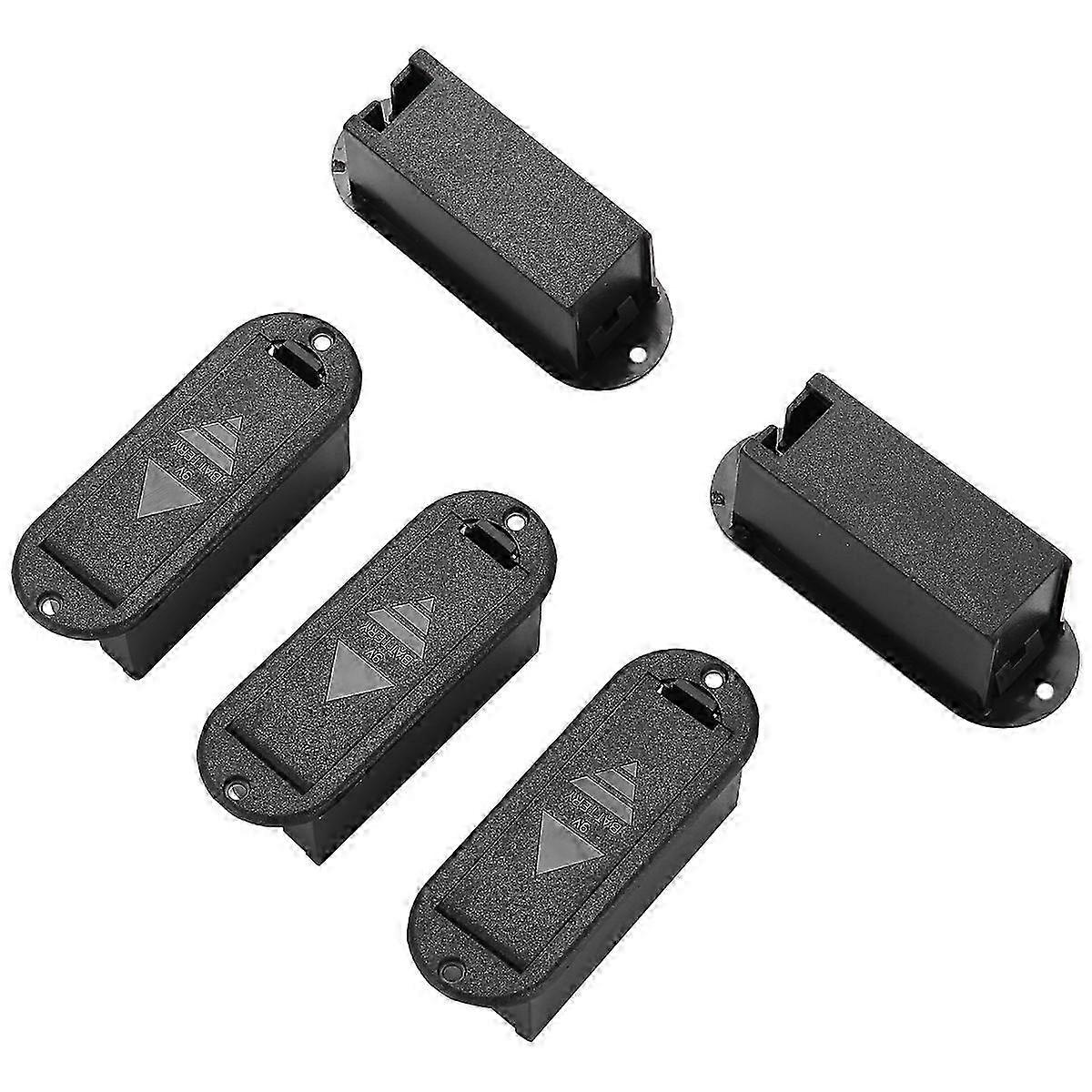 5pcs 9V Battery Case Holder Cover Box Replacement for Active Guitar Bass Pickup Edition 0708