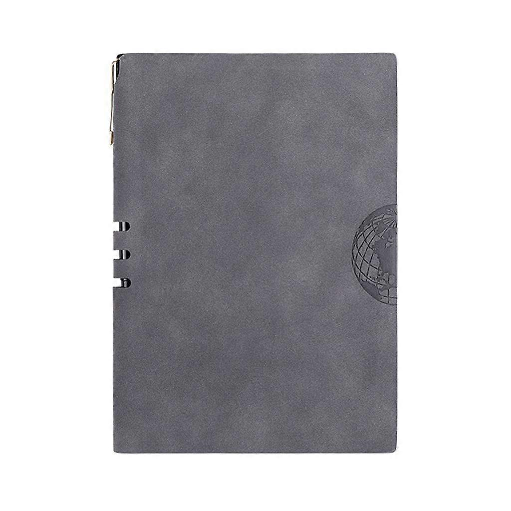 Leather A5 Notebook Notepad Diary Business Journal Planner Agenda Organizer Gray
