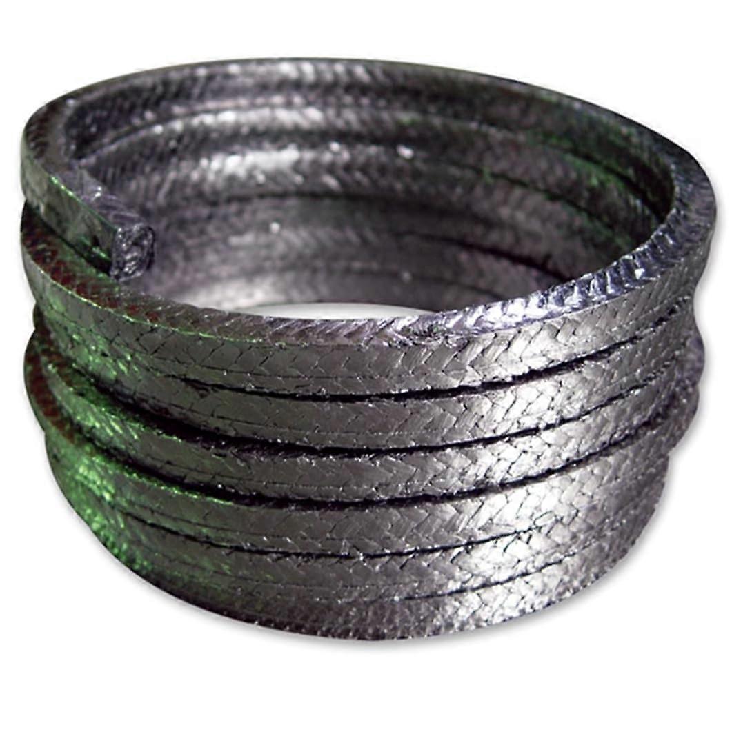 Expanded Flexible Graphite Packing for Pumps, Valves, and Mechanical Seals, 0.866"x0.866", Length: 3.28'