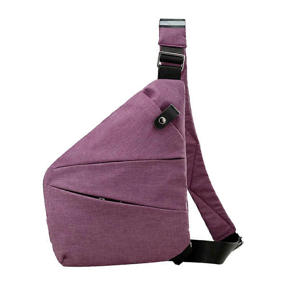 Anti-Theft Crossbody Bag Multi-pocket Chest Bag Sling Shoulder Right Shoulder