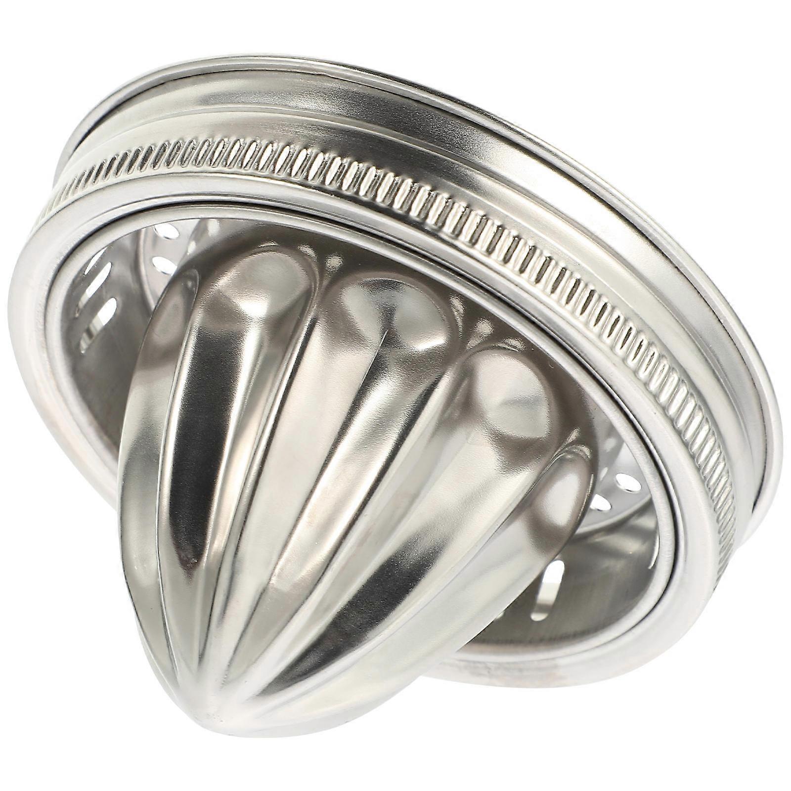 Simple Juicer Lid Manual Juicing Juice Making Stainless Steel Round Shape 3.5×3.5×2.6in 1Set