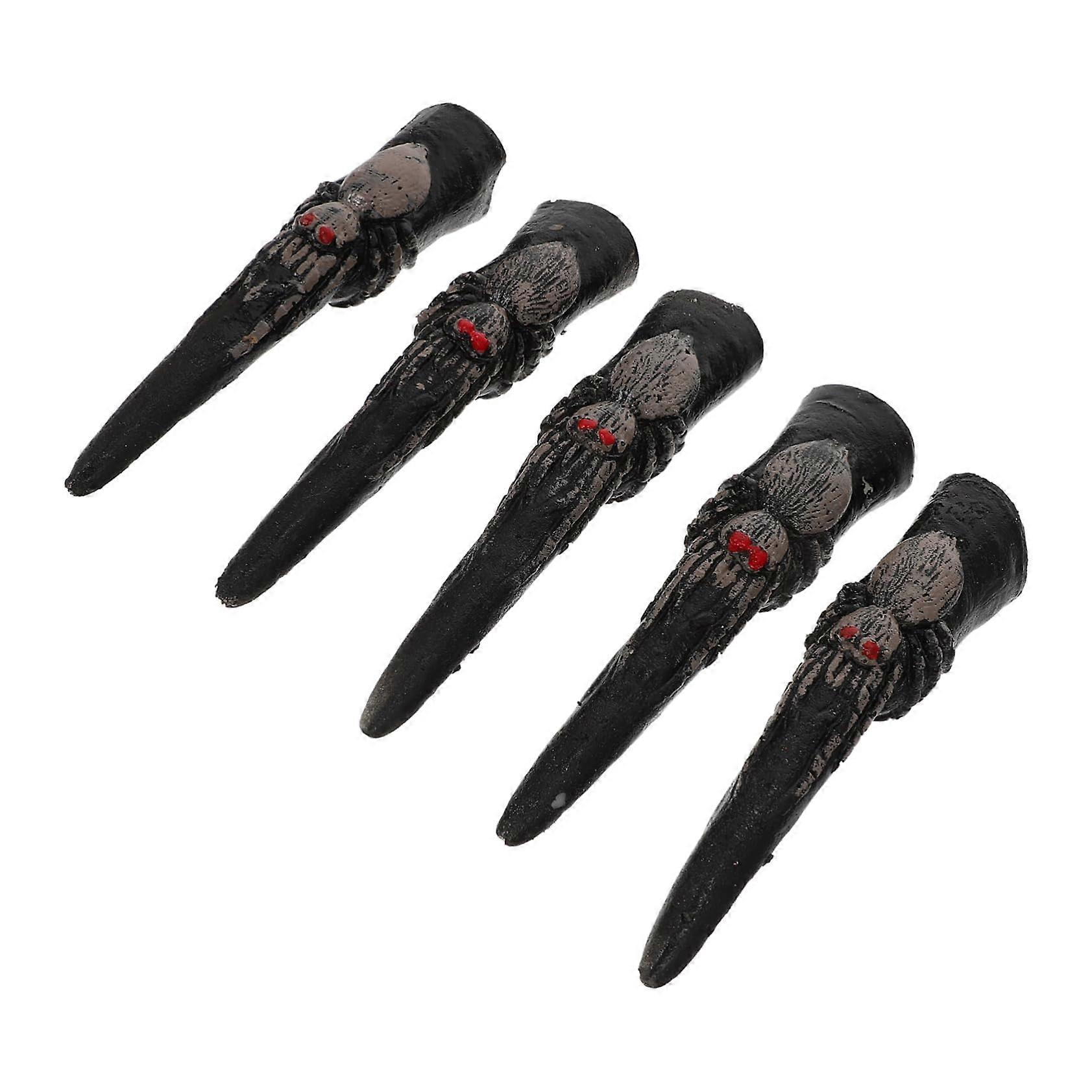 False Nail Set of 5, Cosplay False Fingernails, Halloween Props, As Shown 2