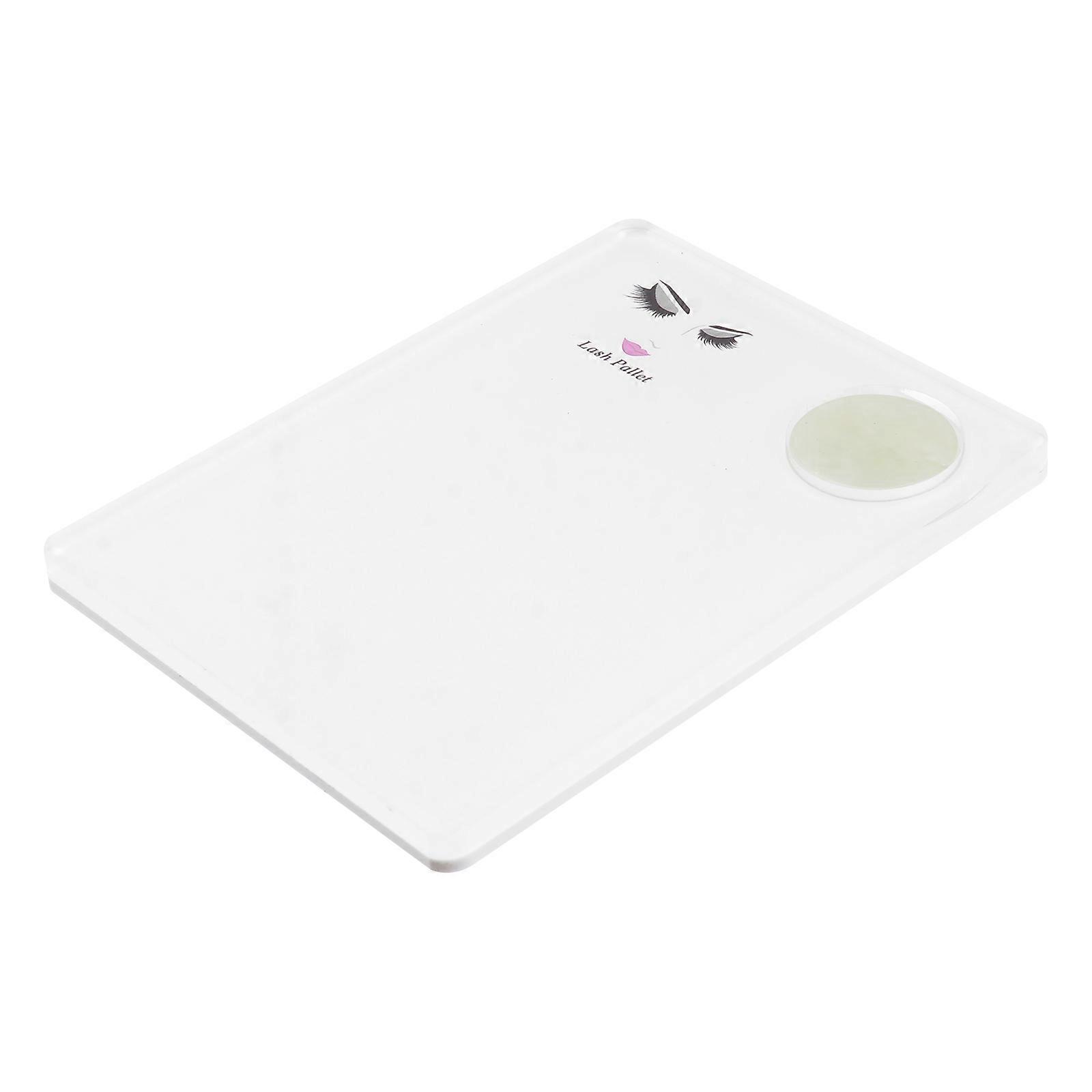 Durable Eyelash Extension Pallet Made of Acrylic and Glass for Store Use Portable Size