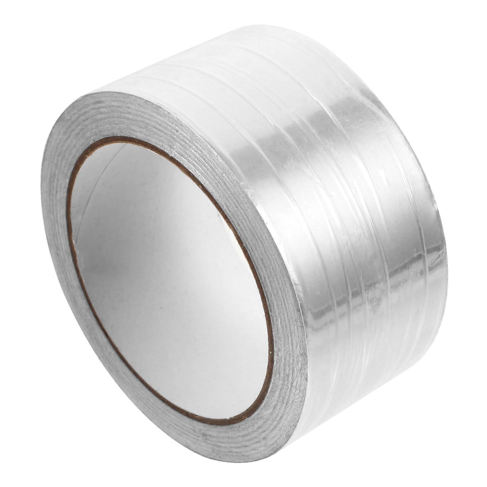 Self-Adhesive Aluminum Tape For Pipe Sealing And Insulation, Long Length, High-Temperature Resistant, Silver